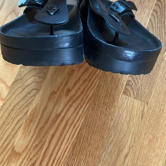 Birkenstock Gizeh PAP Flex Platform Leather Sandals Size 41 NWT - Picture 10 of 16